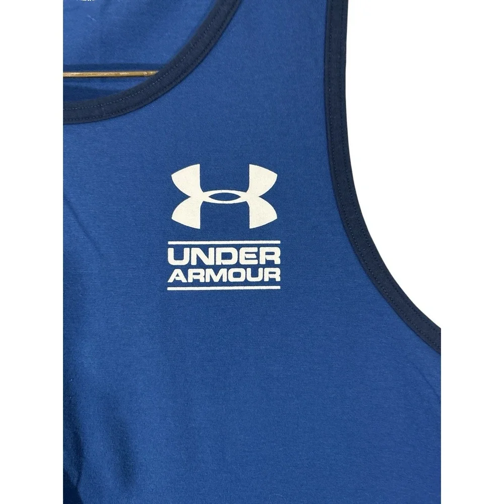 UNDER ARMOUR MEN'S LOOSE HEATGEAR MULTICOLORED TANK TOP SIZE MEDIUM